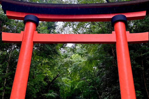 宇佐神宮の鳥居の近影