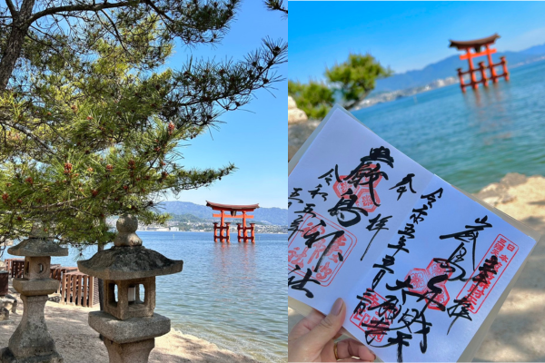 厳島神社の御朱印と鳥居