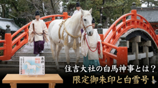 住吉大社の白馬神事のブログアイキャッチ